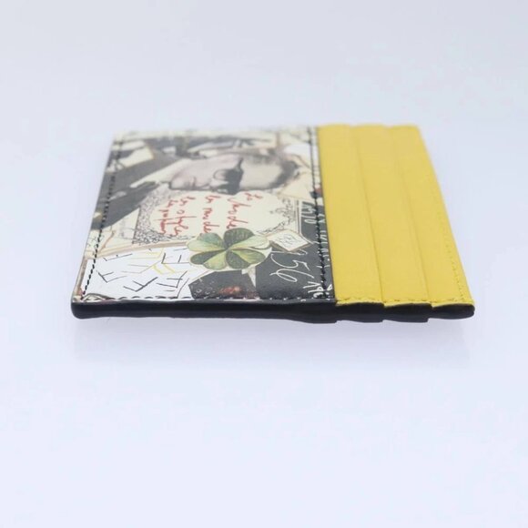 FENDI Card Case Leather Yellow Auth ac3270V - Picture 5 of 14